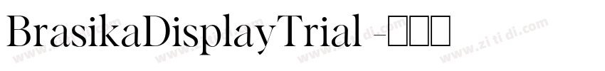 BrasikaDisplayTrial 字体转换